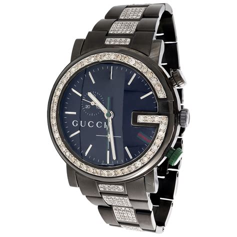 mens gucci watches uk|men's black diamond Gucci watch.